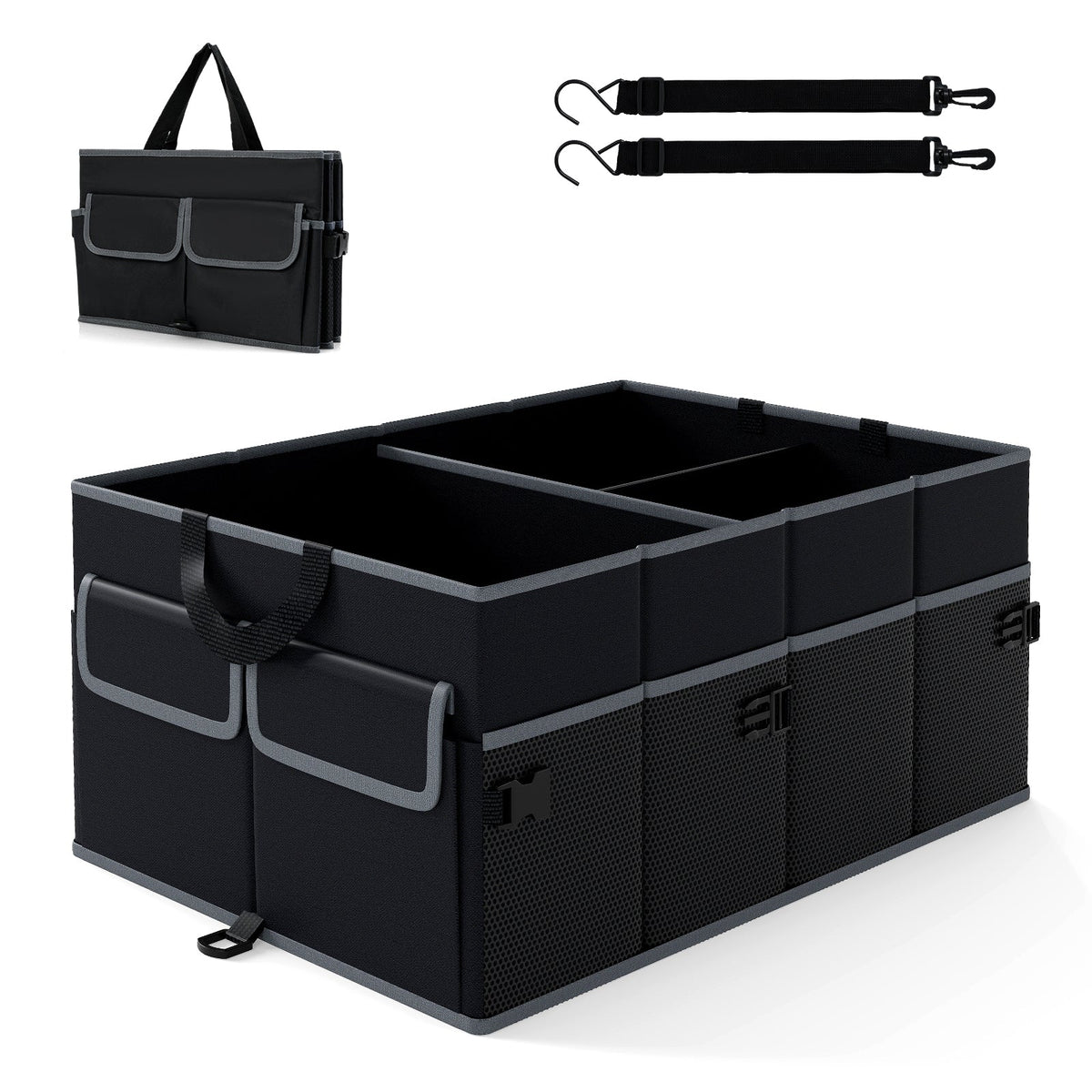 Collapsible Trunk Organizer – 13 Gallon, Black