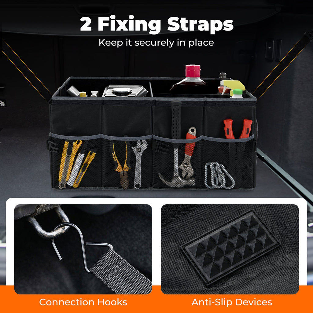 Collapsible Trunk Organizer – 13 Gallon, Black