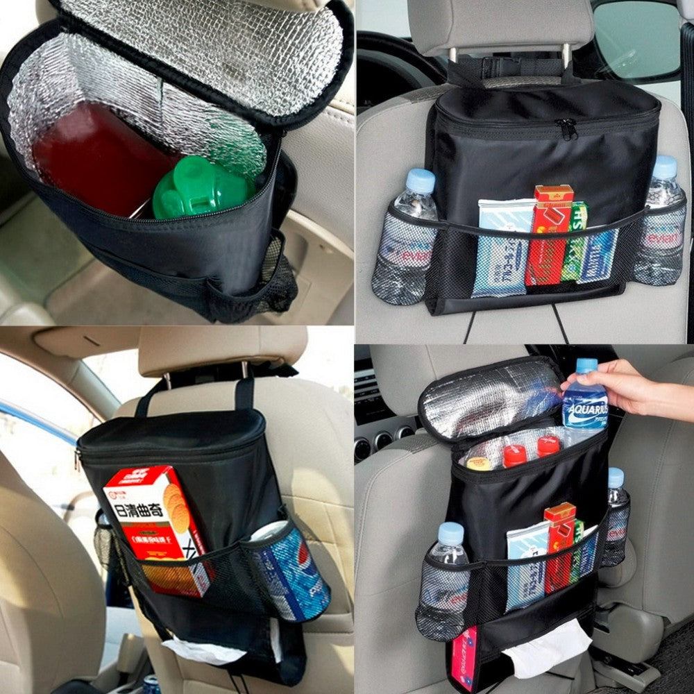 Compact Seatback Organizer with Tissue Holder