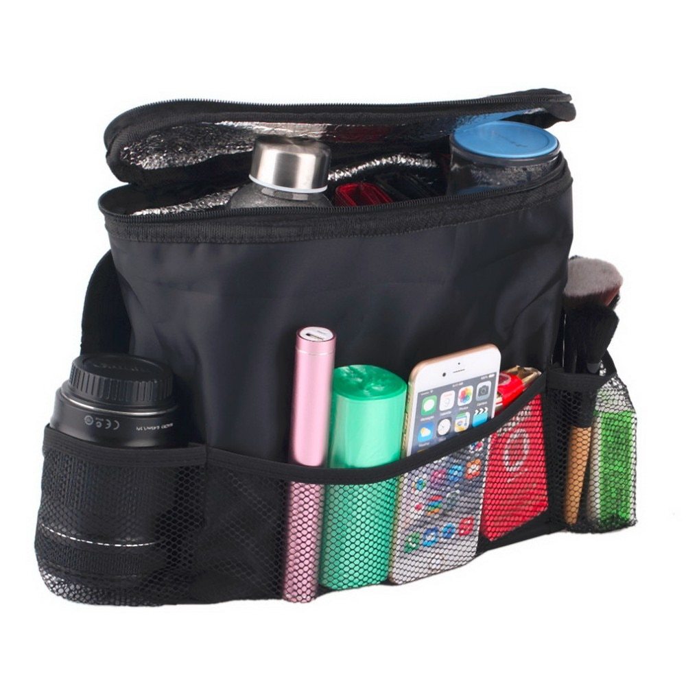 Compact Seatback Organizer with Tissue Holder