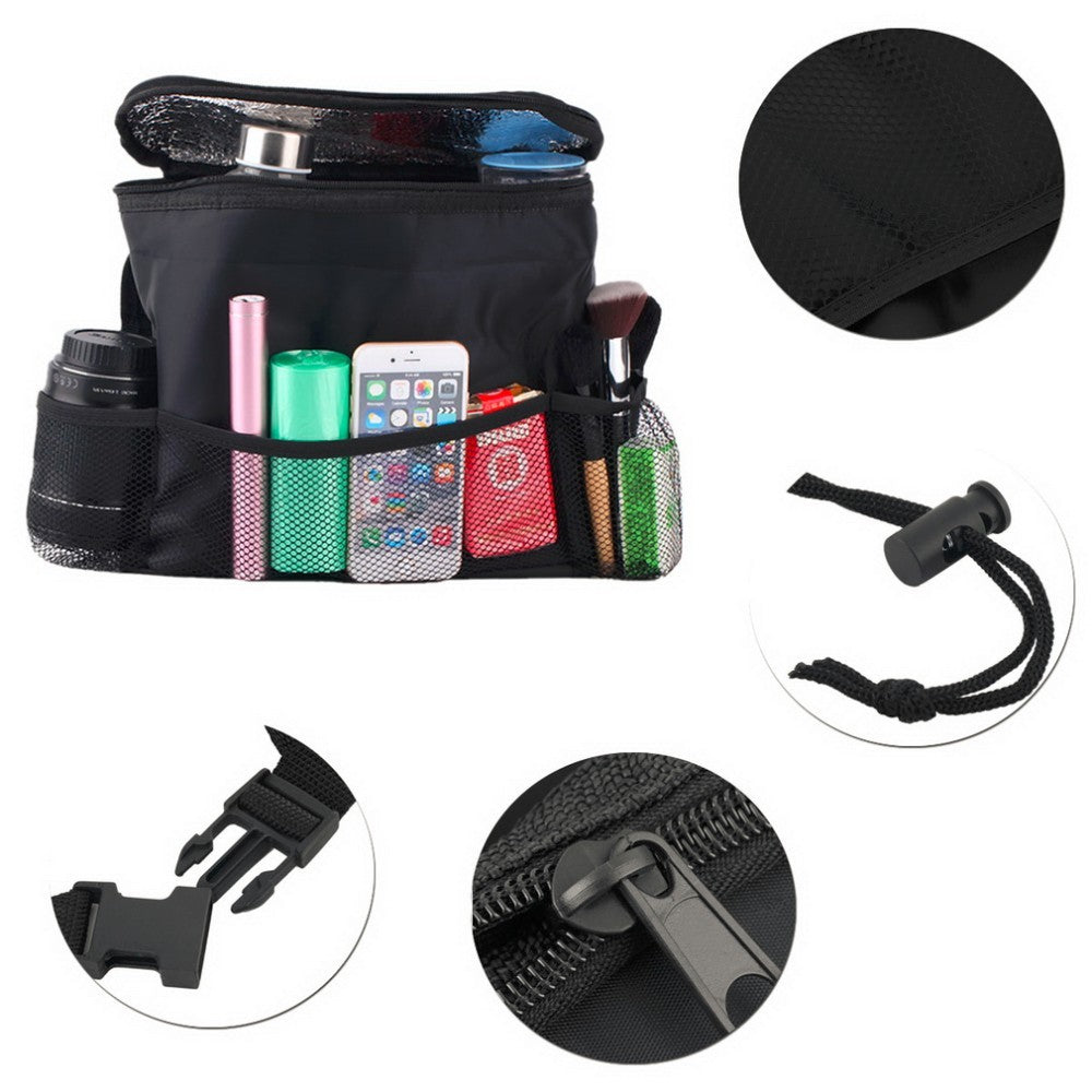Compact Seatback Organizer with Tissue Holder