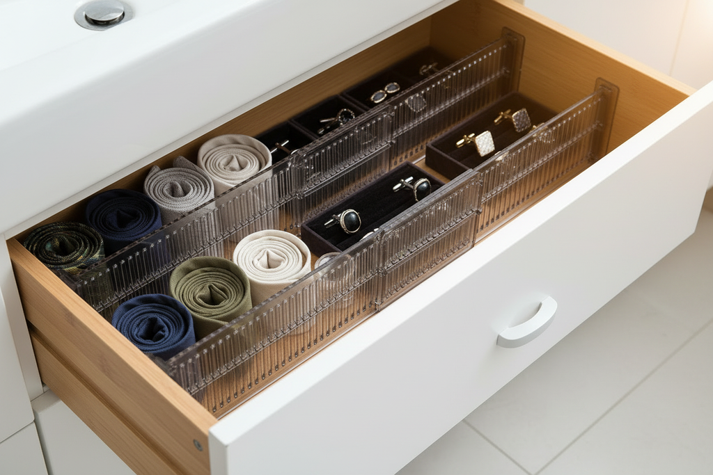 Adjustable Drawer Dividers – Single, 2 & 4-Piece Options