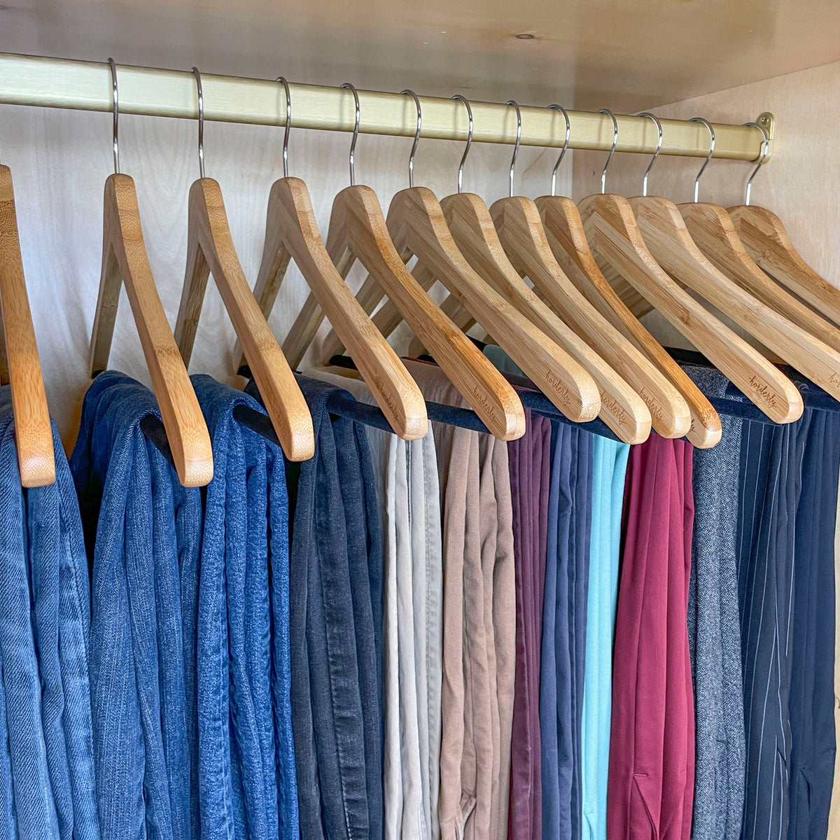 Bamboo Hangers (with Velvet Bar)