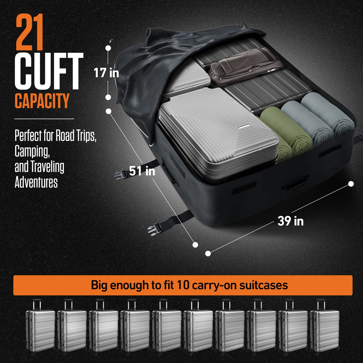 VENTURE 4TH Rooftop Cargo Bag – 21 Cubic Feet