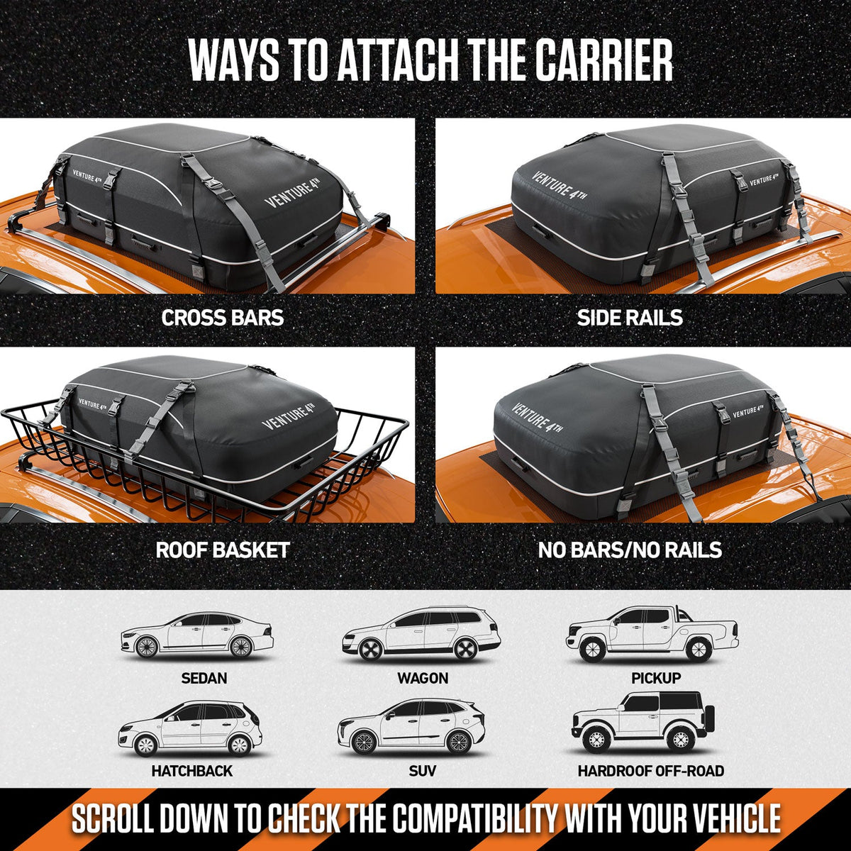VENTURE 4TH Rooftop Cargo Bag – 21 Cubic Feet