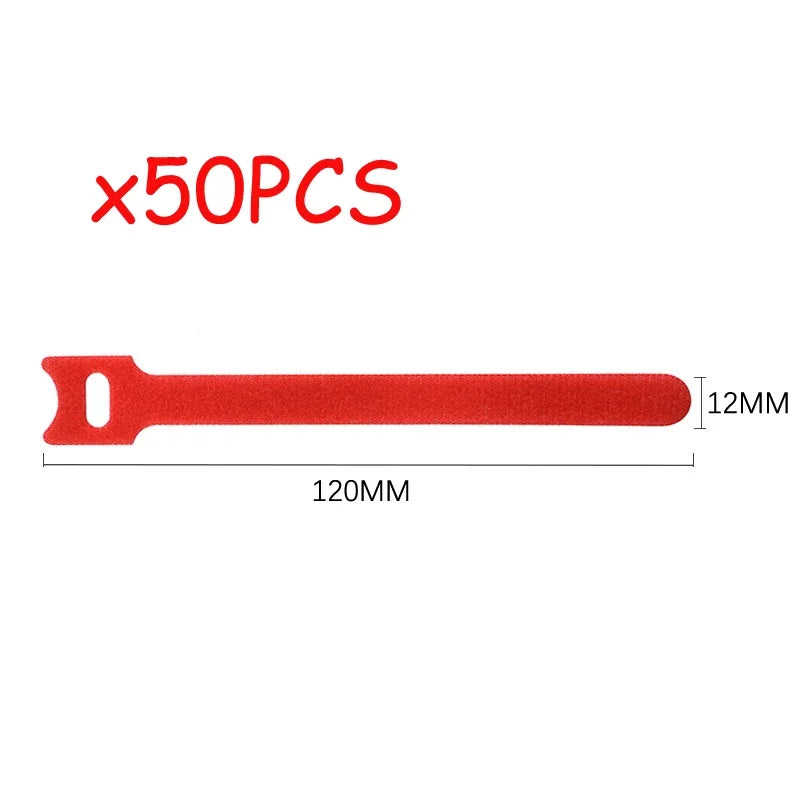 Reusable Hook-and-Loop Cable Straps – Color & Pack Options