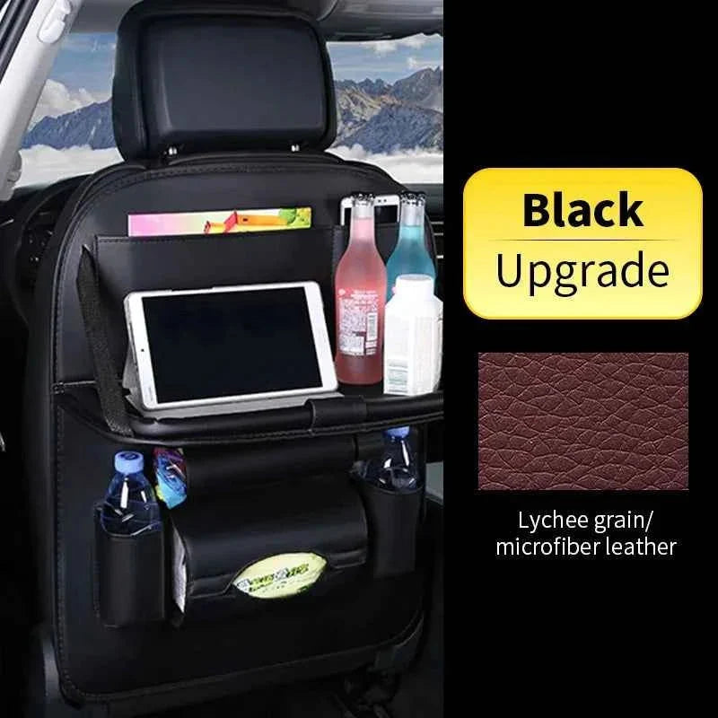Seatback Organizer with Fold-Out Tray & Tablet Pocket