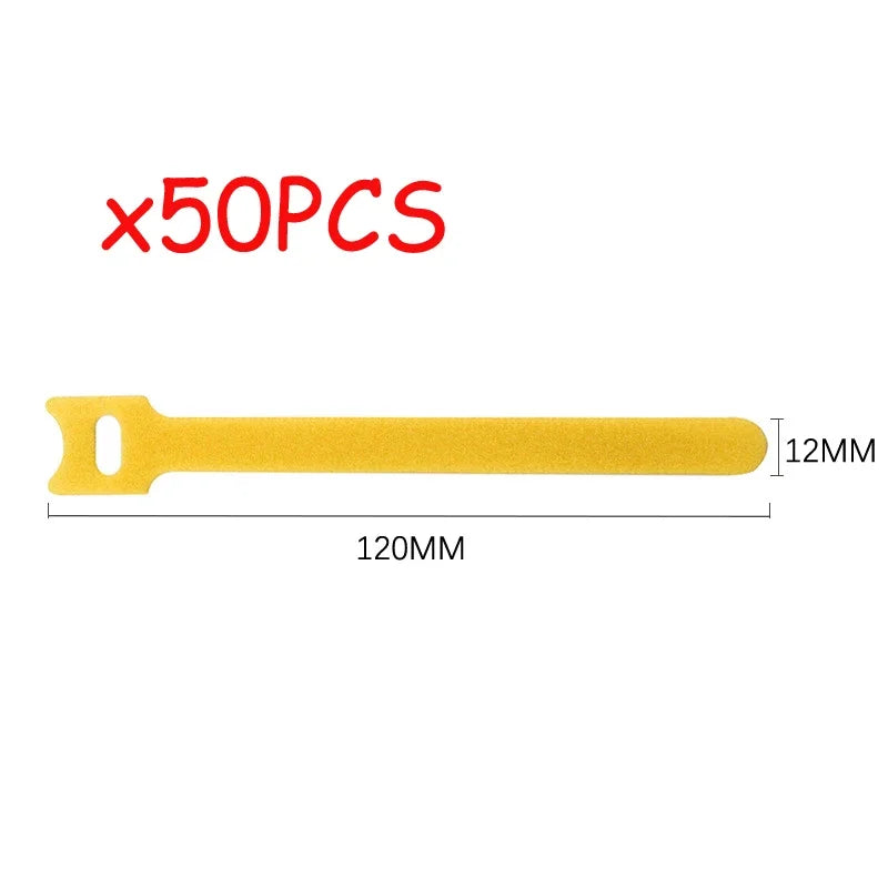 Reusable Hook-and-Loop Cable Straps – Color & Pack Options