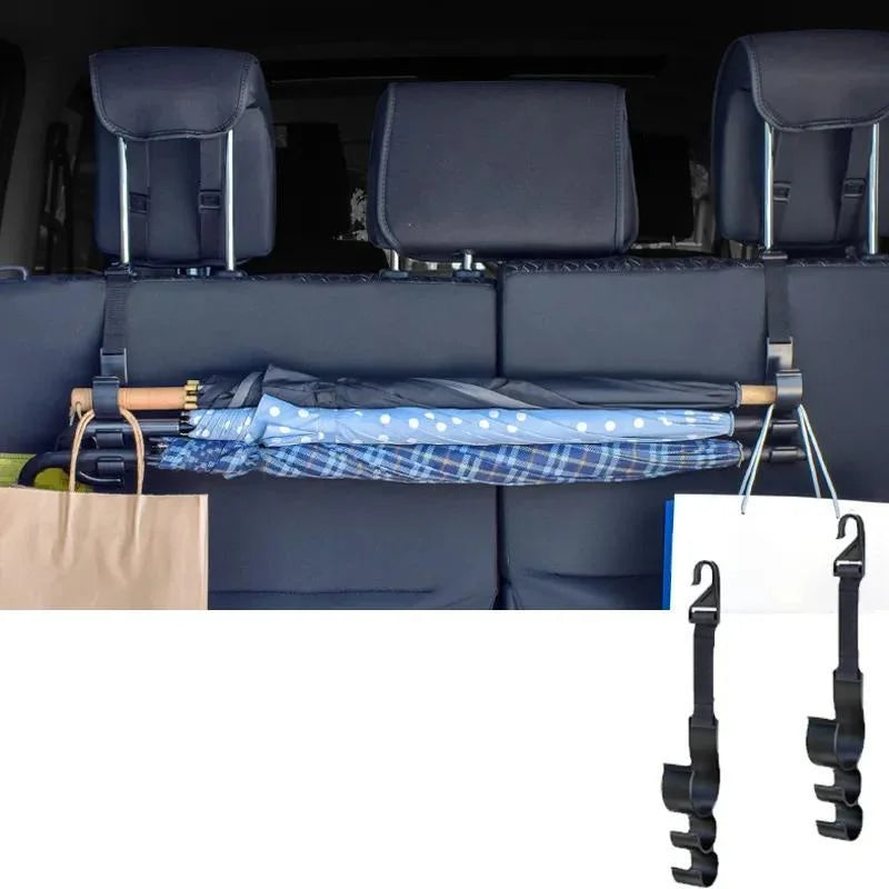 Seatback Hanging Multi-Hook Organizers – 2 Pack