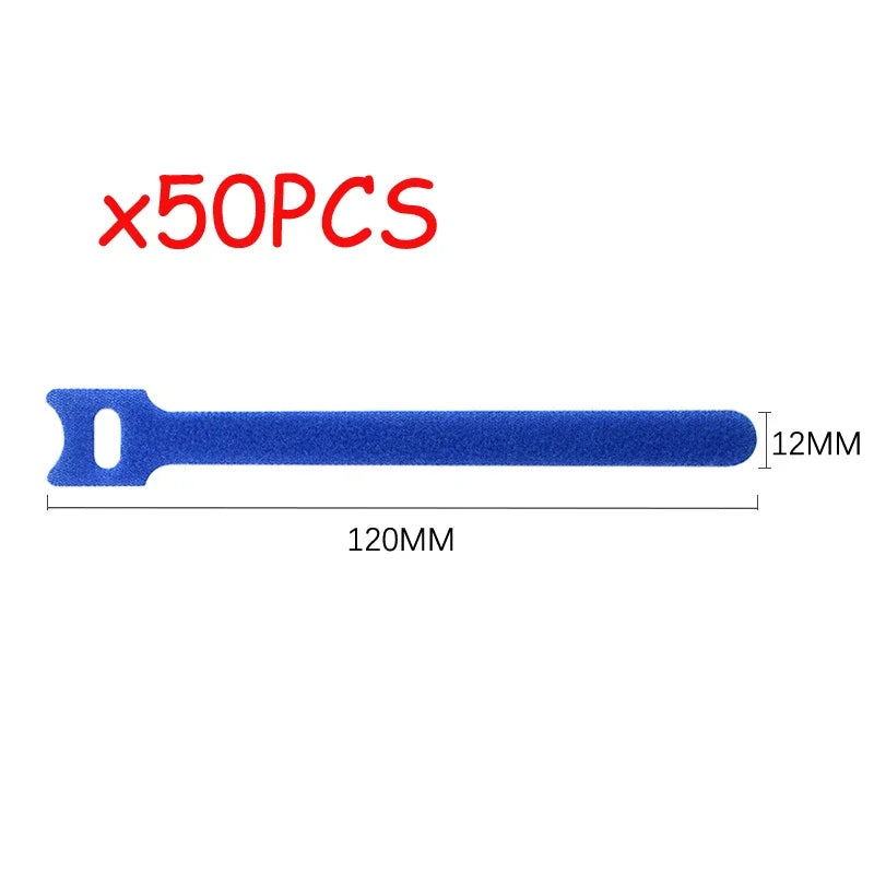 Reusable Hook-and-Loop Cable Straps – Color & Pack Options