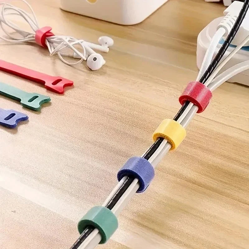Reusable Hook-and-Loop Cable Straps – Color & Pack Options