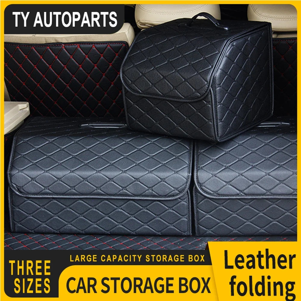 Folding Trunk Storage Box – PU Leather