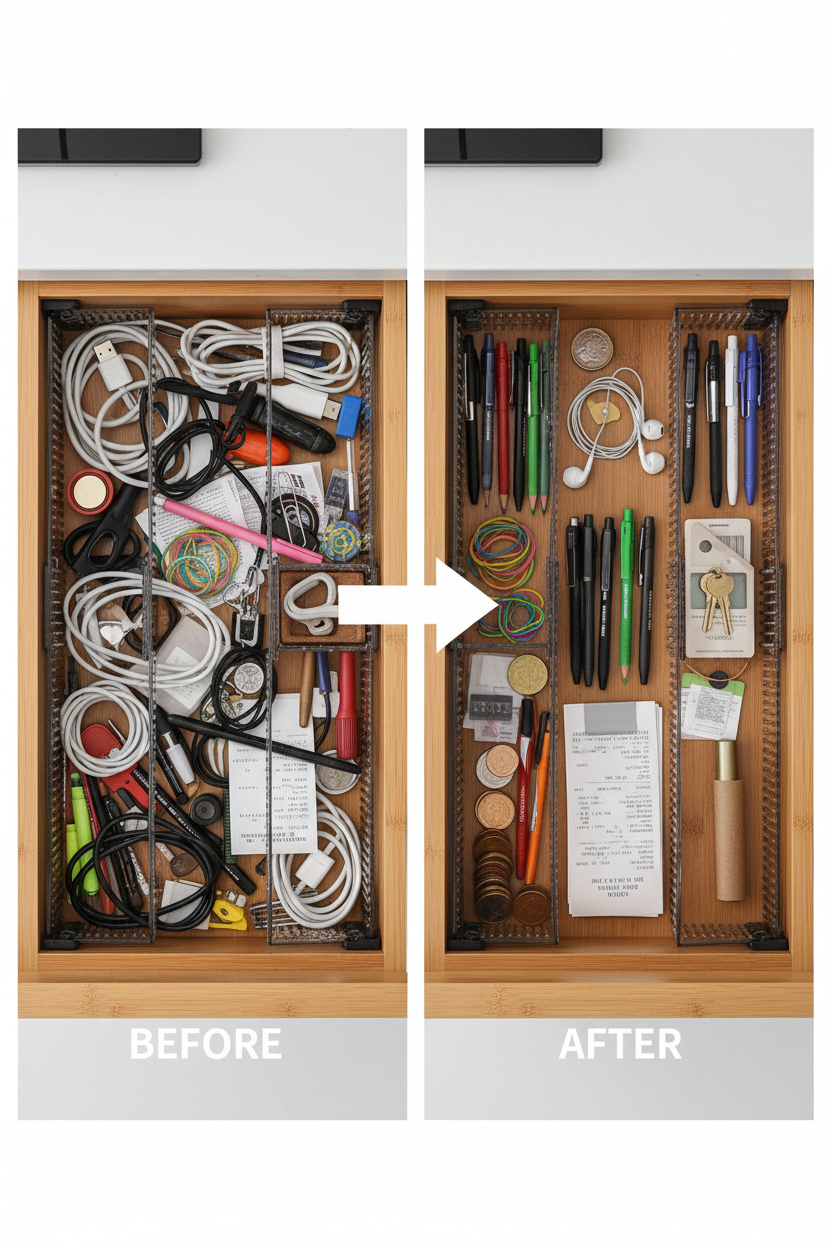 Adjustable Drawer Dividers – Single, 2 & 4-Piece Options