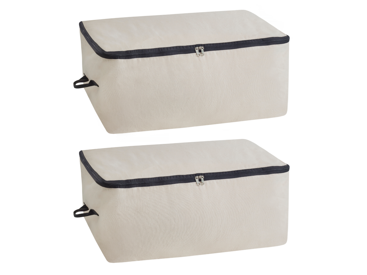 Cotton Canvas Comforter Storage Bags