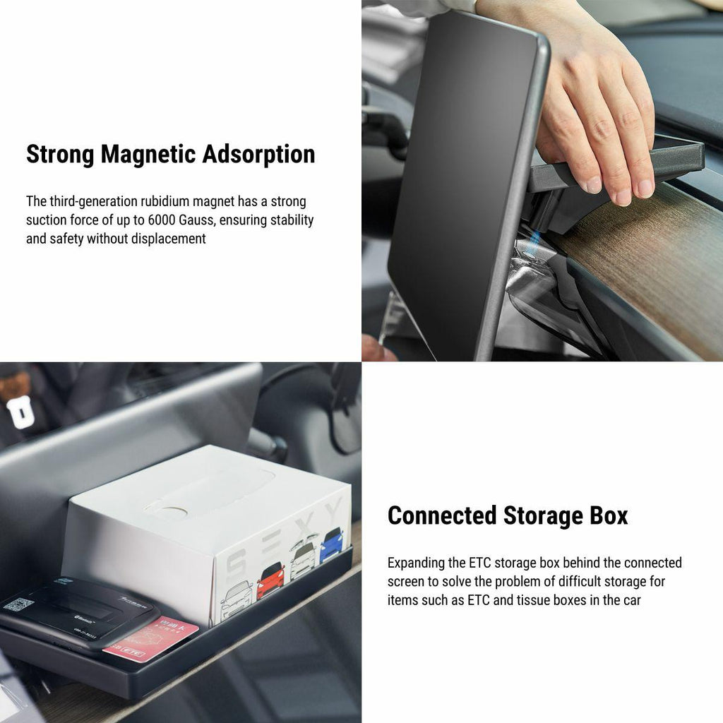 TESERY Under-Screen Organizer – Model 3 (2021–Oct 2023) / Model Y (2021–2024)