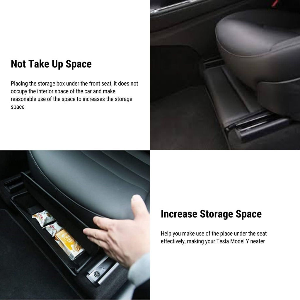 TESERY Under-Seat Storage Box – Model Y (2020–2024)