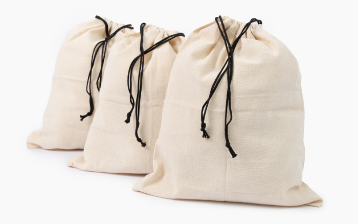 Cotton Purse & Shoe Storage Bags – 3 Pack