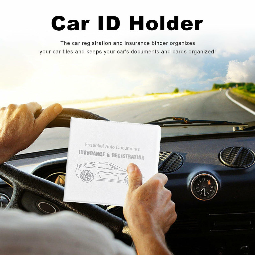 Yourkar Vehicle Document Holders – White, 4 Pack