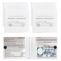 Yourkar Vehicle Document Holders – White, 4 Pack