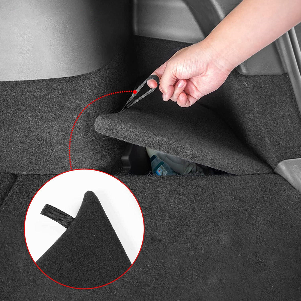 TESERY Trunk Side Storage Bins with Covers – Model Y (2020–2024)