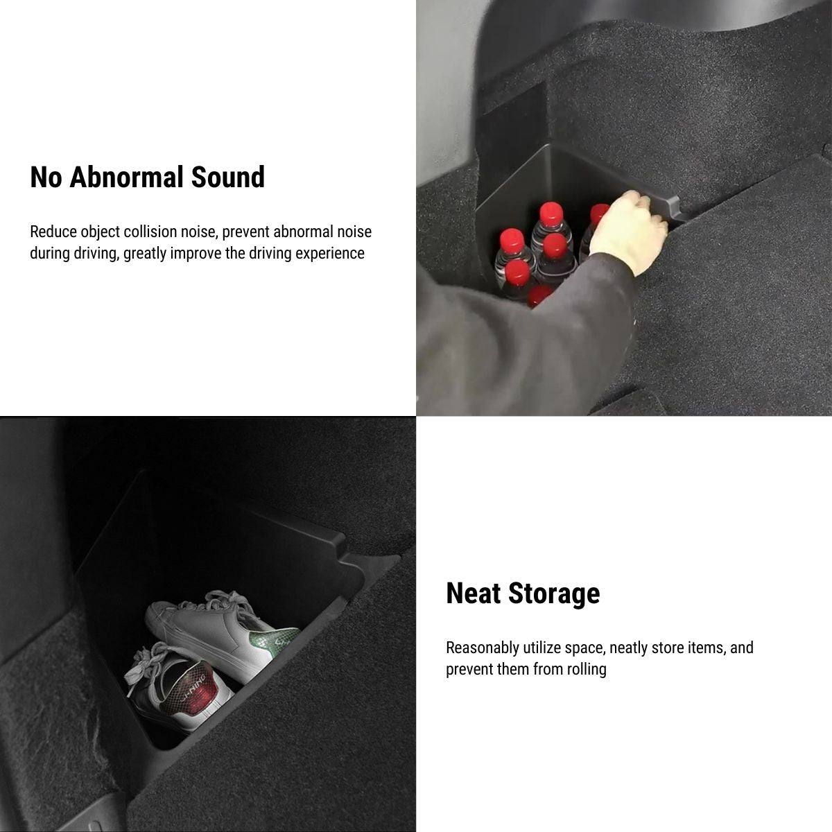 TESERY Trunk Side Storage Bins with Covers – Model Y (2020–2024)