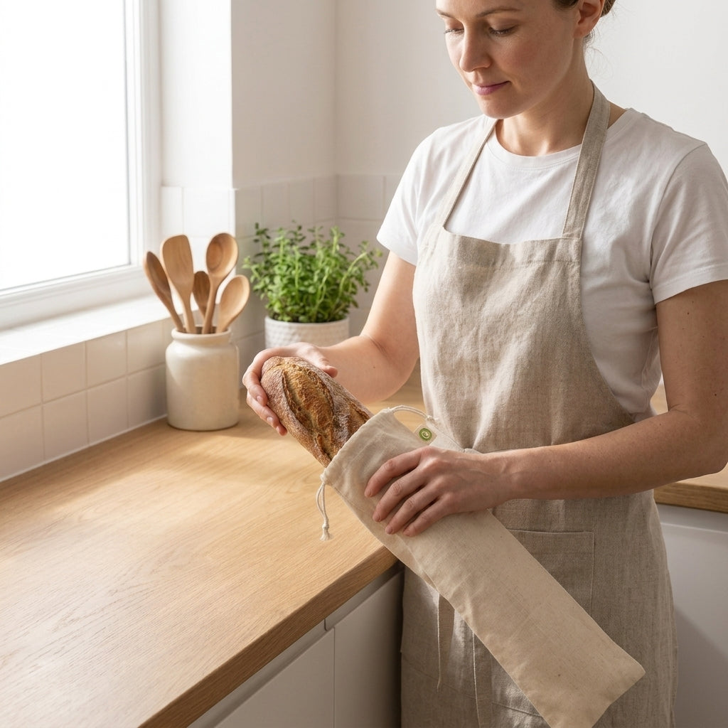 Reusable Linen Bread Storage Bags
