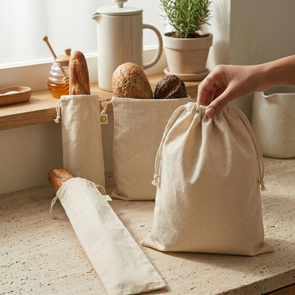 Reusable Linen Bread Storage Bags