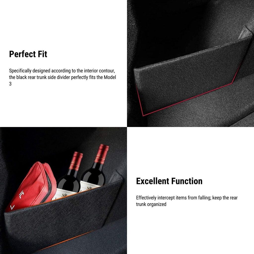 TESERY Trunk Side Dividers – Select Tesla Model & Year