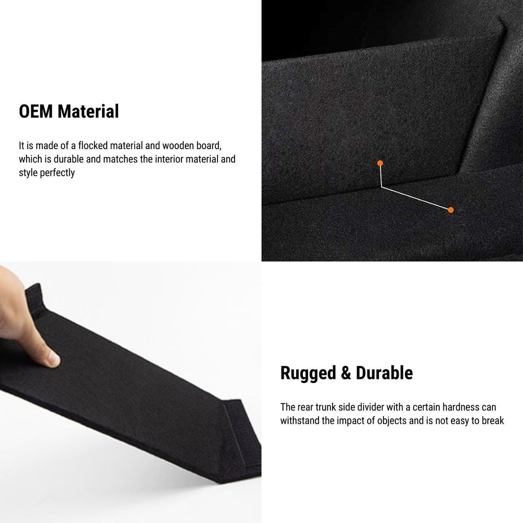 TESERY Trunk Side Dividers – Select Tesla Model & Year