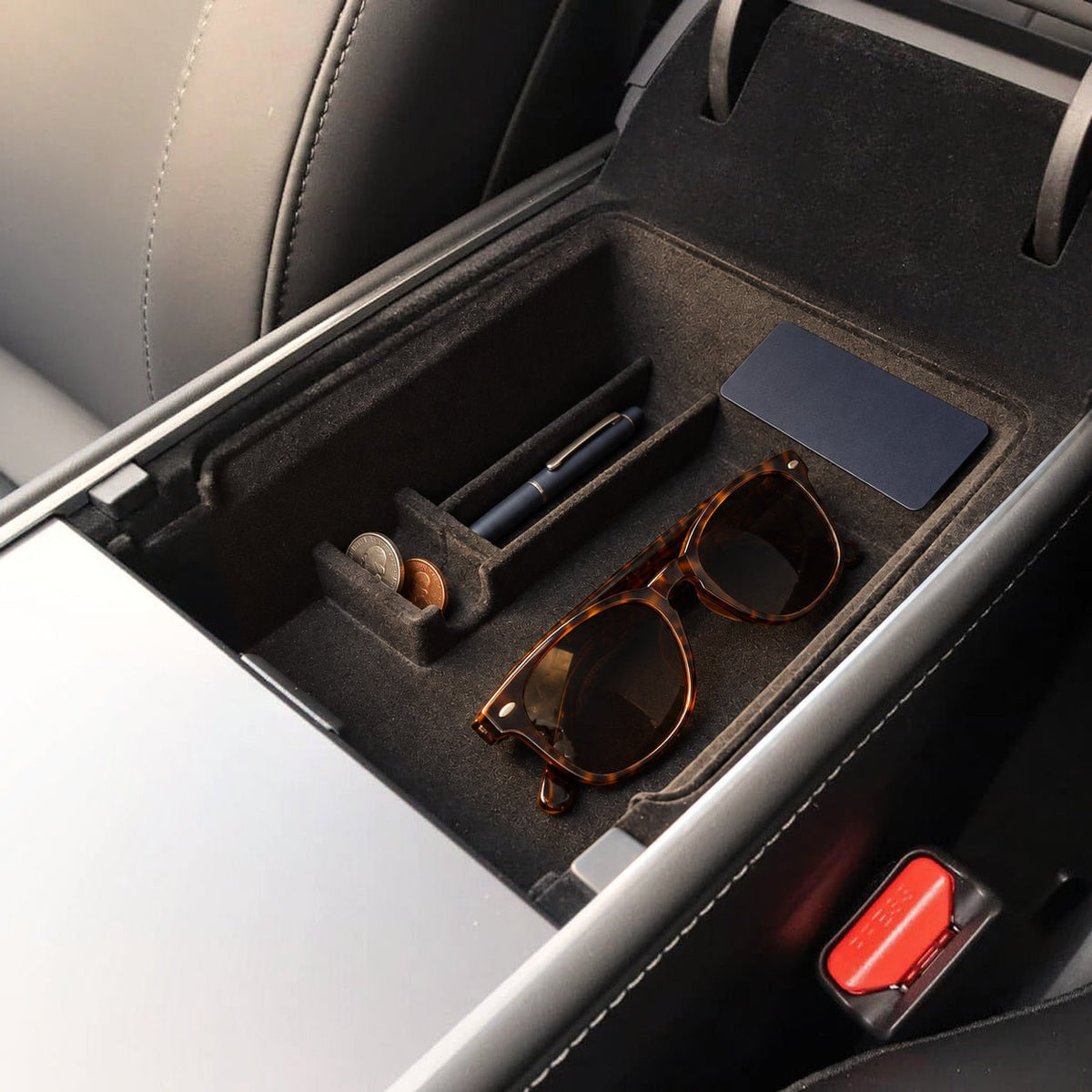 TESERY Armrest Tray – Model 3 (2017–Oct 2023) / Model Y (2021–2024)