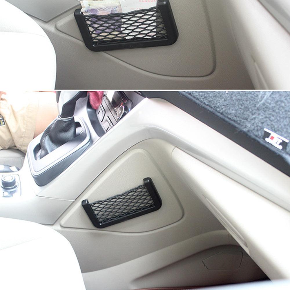 Adhesive Car Storage Net Pocket