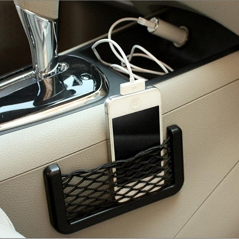 Adhesive Car Storage Net Pocket
