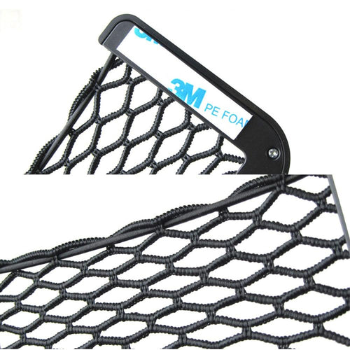 Adhesive Car Storage Net Pocket